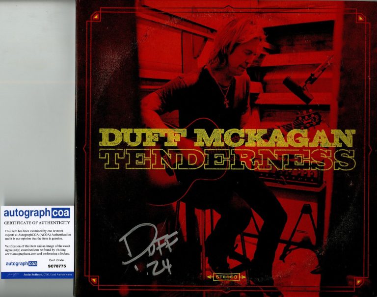Duff McKagan of Guns n Roses signed Tenerness Vinyl Record ACOA
