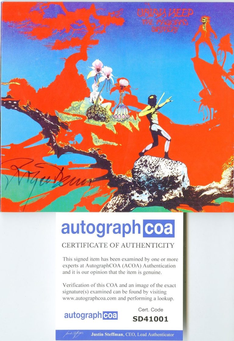 Roger Deamn signed Uriah Heep CD, YES Fame. The Magicians Birthday. ACOA