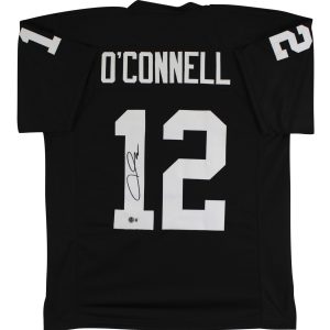 Aidan O'Connell Authentic Signed Black Pro Style Jersey BAS Witnessed 2
