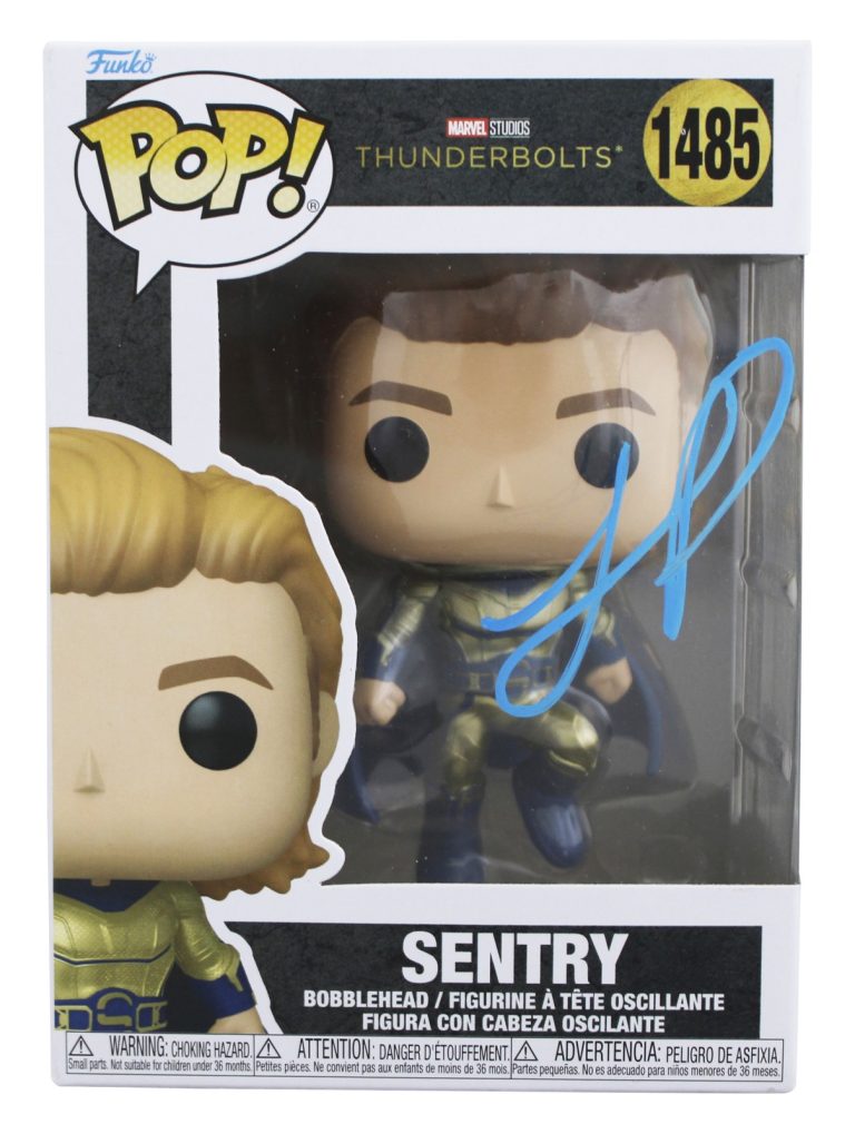 Lewis Pullman Thunderbolts Signed #1485 Funko Pop Vinyl Figure BAS #BS28328
