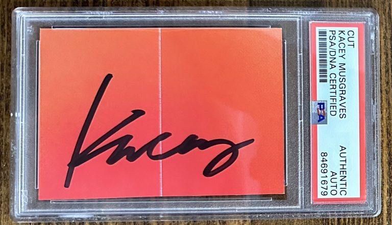 KACEY MUSGRAVES SIGNED PHOTOGRAPH CUT SIGNATURE PSA DNA CERTIFIED AUTOGRAPH