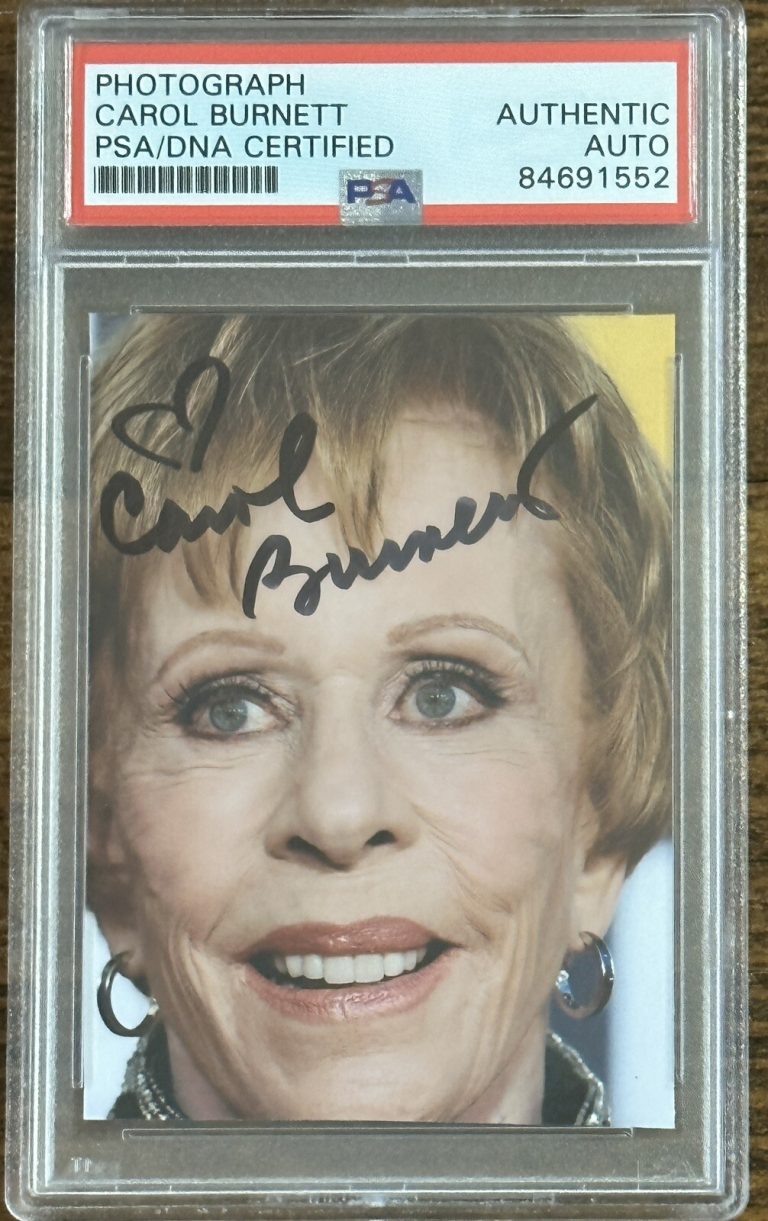 CAROL BURNETT SIGNED PHOTOGRAPH PSA DNA CERTIFIED AUTOGRAPH SHOW PICTURE RARE!