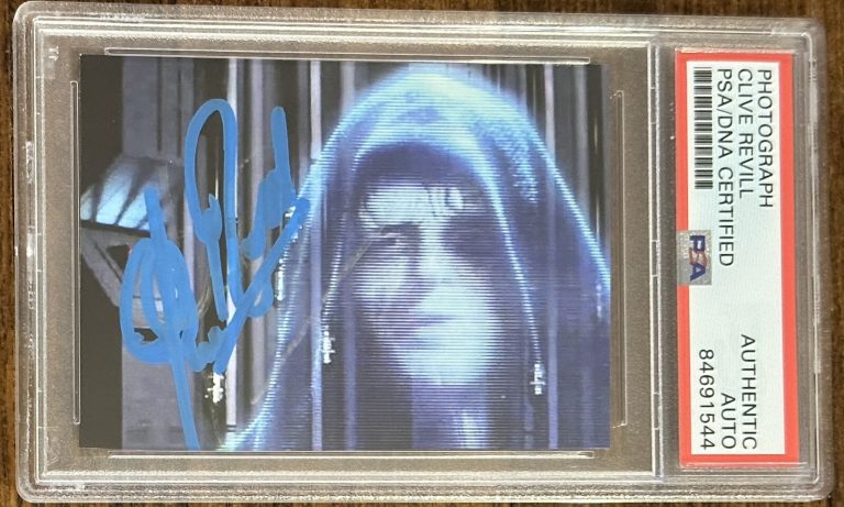 STAR WARS EMPEROR PALPATINE CLIVE REVILL SIGNED PHOTOGRAPH PSA DNA AUTOGRAPH