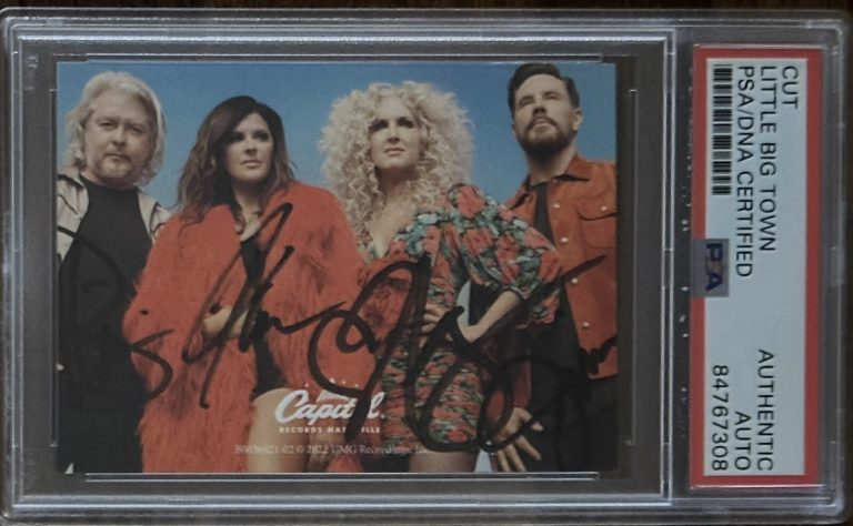 Little Big Town ENTIRE Band Signed 2022 Mr Sun Photograph PSA DNA Certified Auto