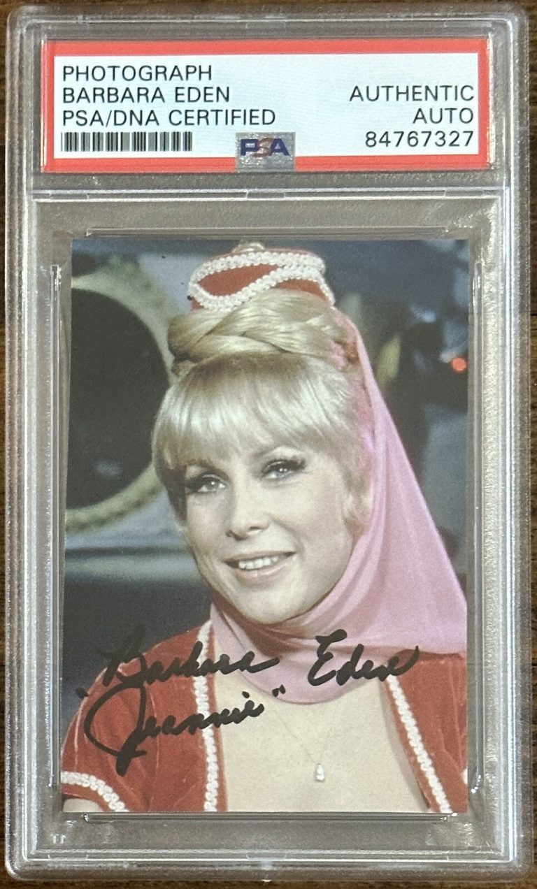 Barbara Eden Signed I Dream Of Jeannie Picture Photograph Autograph PSA DNA COA