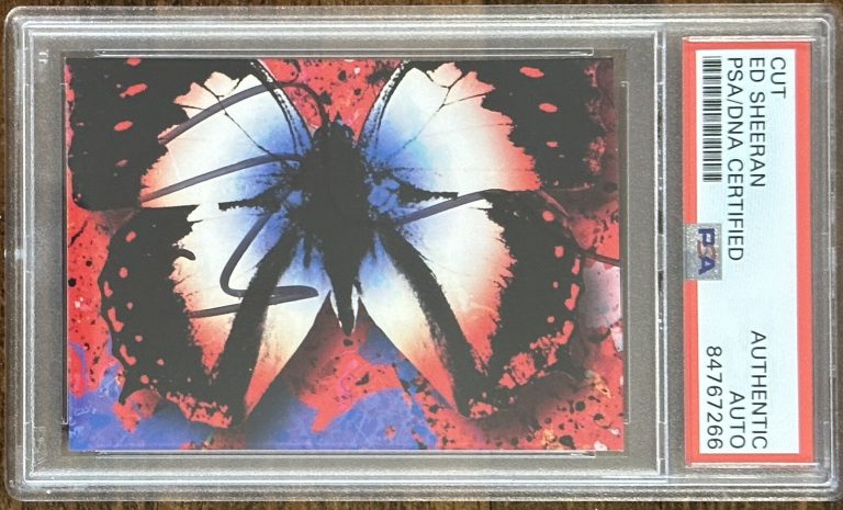 ED SHEERAN SIGNED PHOTOGRAPH CUT SIGNATURE PSA DNA CERTIFIED AUTOGRAPH BOLD SIG