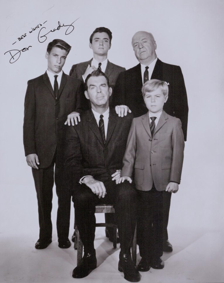 MY THREE SONS LIVINGSTON GRADY DEMAREST +2 Signed Autograph Cards And Photos JSA