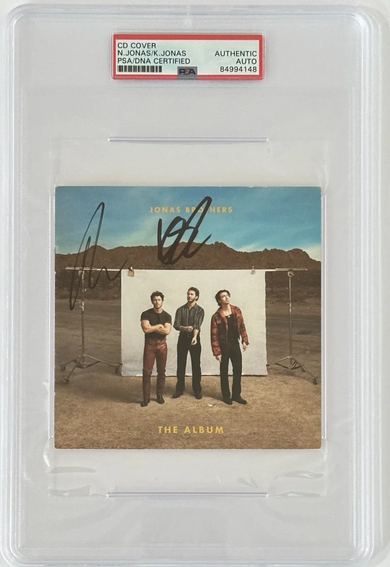 The Jonas Brothers Nick & Kevin Signed CD Cover Photograph PSA DNA COA Autograph