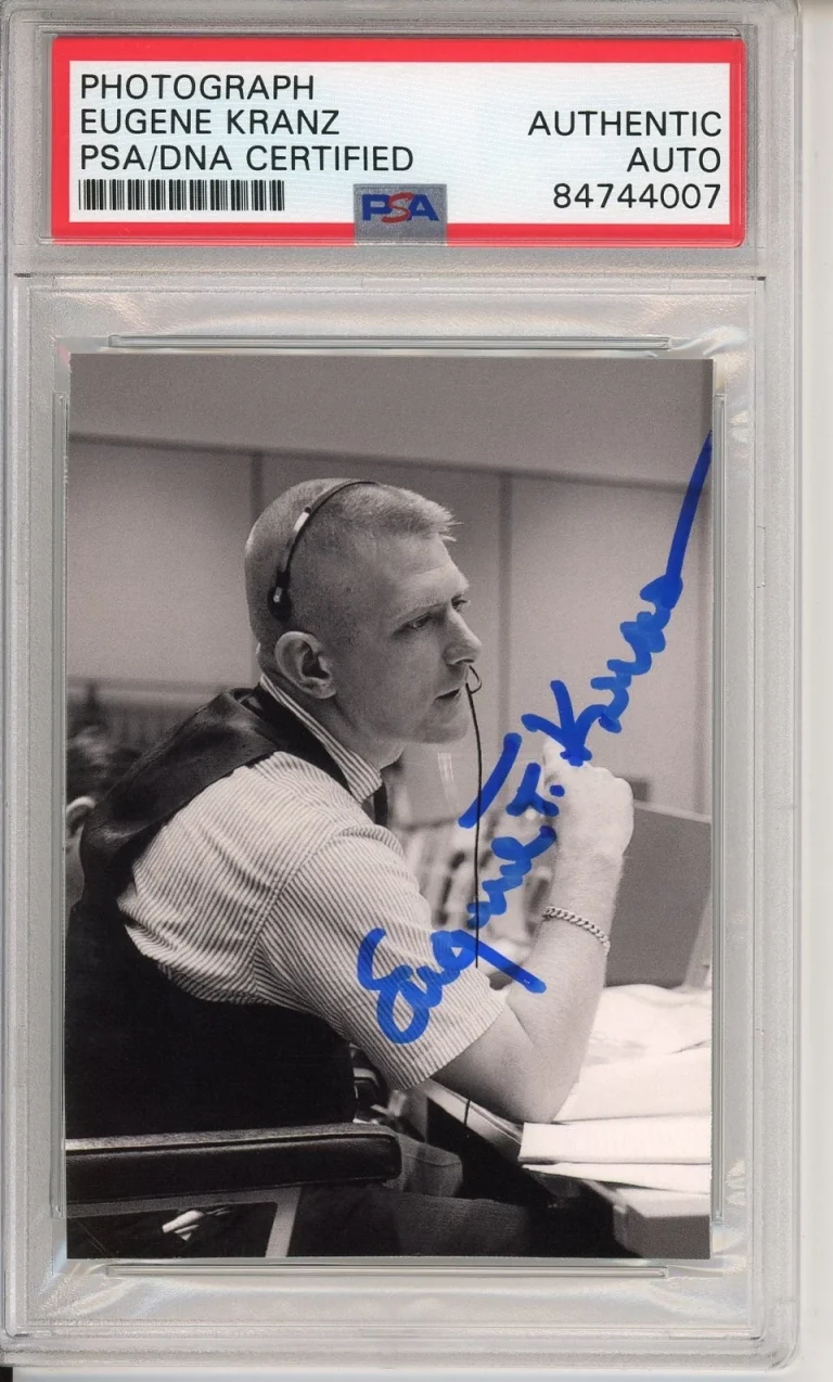 NASA FLIGHT DIRECTOR EUGENE KRANZ SIGNED PHOTOGRAPH PICTURE PSA DNA AUTOGRAPHED