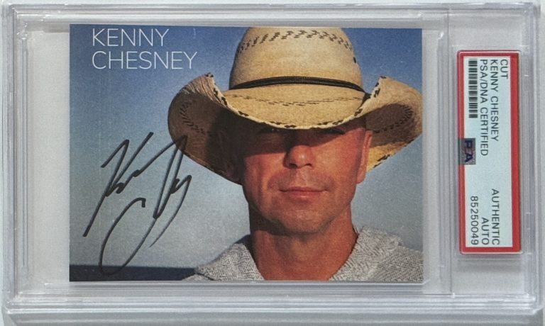 SIGNED Kenny Chesney Born CD Cover Art Card Photograph PSA DNA COA Certified