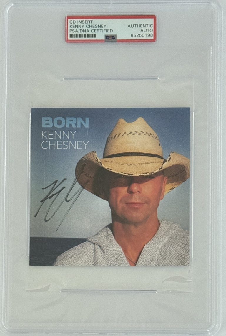 SIGNED Kenny Chesney Born Album CD Cover Art Card Photograph PSA DNA COA