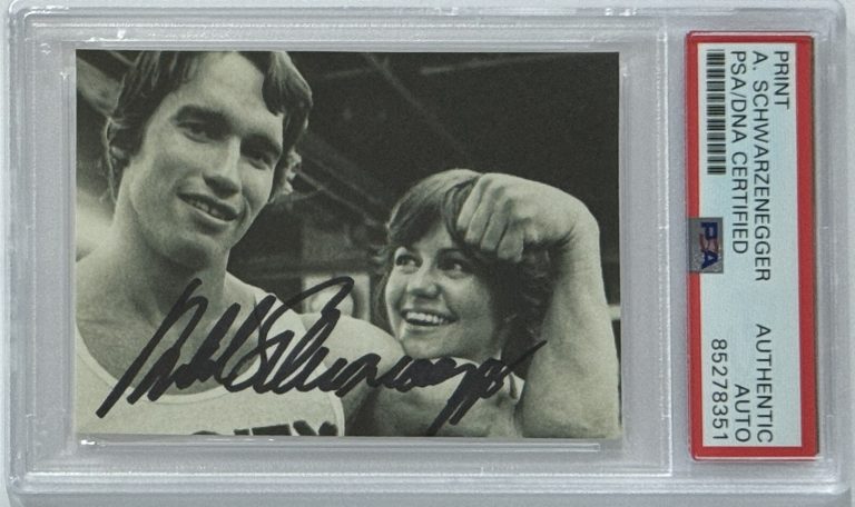 SIGNED Arnold Schwarzenegger Print Photograph PSA DNA COA AUTOGRAPH Sally Field