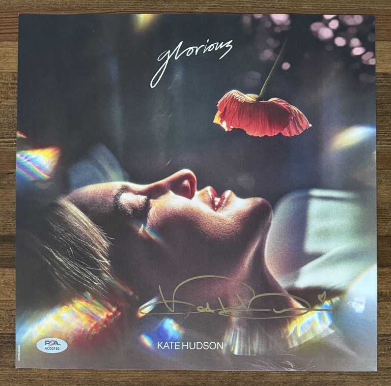 Kate Hudson Glorious Sealed Vinyl LP & Signed Photograph Picture PSA DNA COA