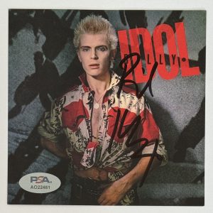 BILLY IDOL CD+ SIGNED CD COVER PHOTOGRAPH PICTURE CARD AUTOGRAPHED PSA DNA COA