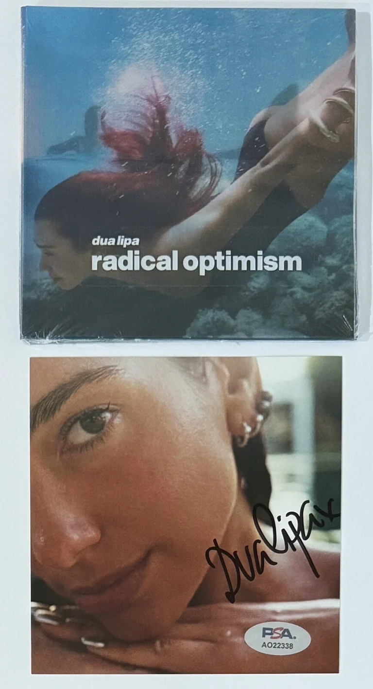 SIGNED DUA LIPA Radical Optimism Picture & CD PSA DNA COA Autographed Photograph