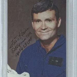 FRED HAISE SIGNED PSA DNA COA AUTOGRAPHED APOLLO 13 LMP PHOTOGRAPH ASTRONAUT