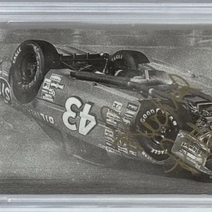 RICHARD PETTY NASCAR CRASH SIGNED PHOTOGRAPH AUTOGRAPH PSA DNA COA PICTURE