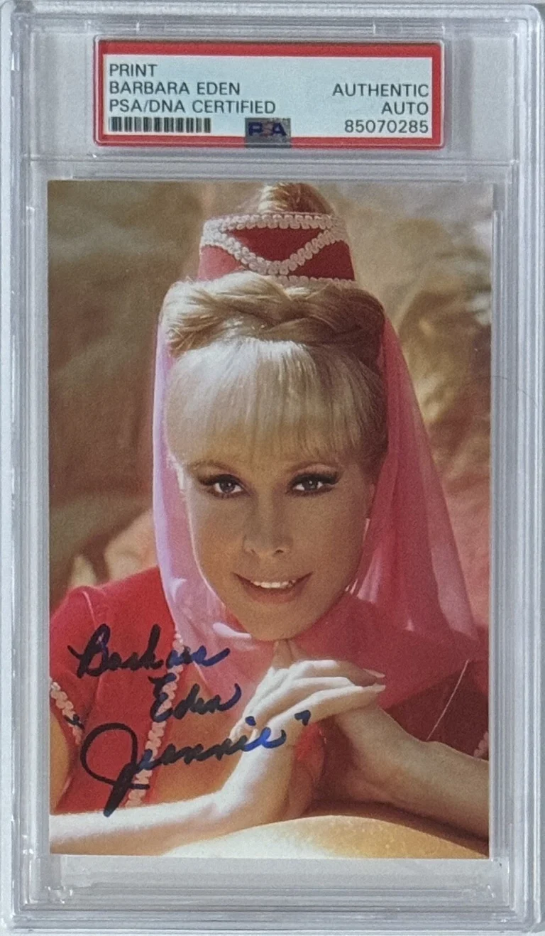 Barbara Eden SIGNED I Dream Of Jeannie Sexy Hot Photograph PSA DNA COA Certified