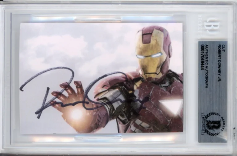 SIGNED Robert Downey Jr IRON MAN Photograph Beckett BAS FULL SIG Autographed Cut