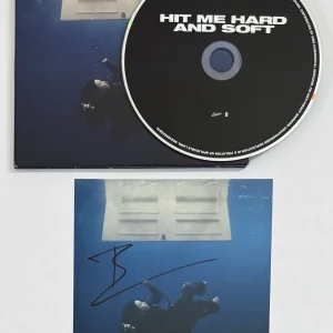 BILLIE EILISH HIT ME HARD & SOFT SIGNED ART CARD PHOTOGRAPH & CD Beckett BAS COA