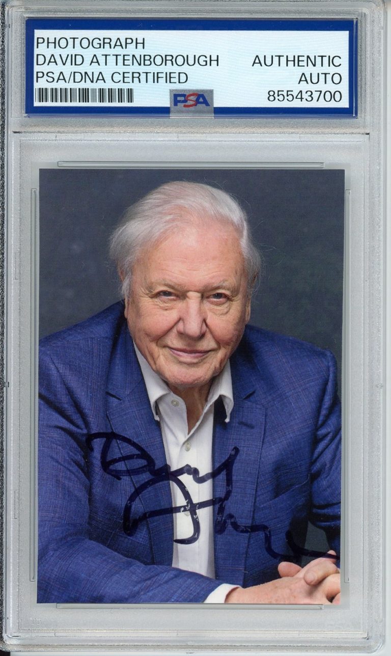 DAVID ATTENBOROUGH SIGNED AUTOGRAPH PLANET EARTH OCEAN PHOTOGRAPH PSA DNA COA