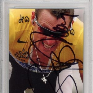 LANCE ARMSTRONG SIGNED PHOTOGRAPH PICTURE TEAM USA CYCLING AUTOGRAPH PSA DNA COA