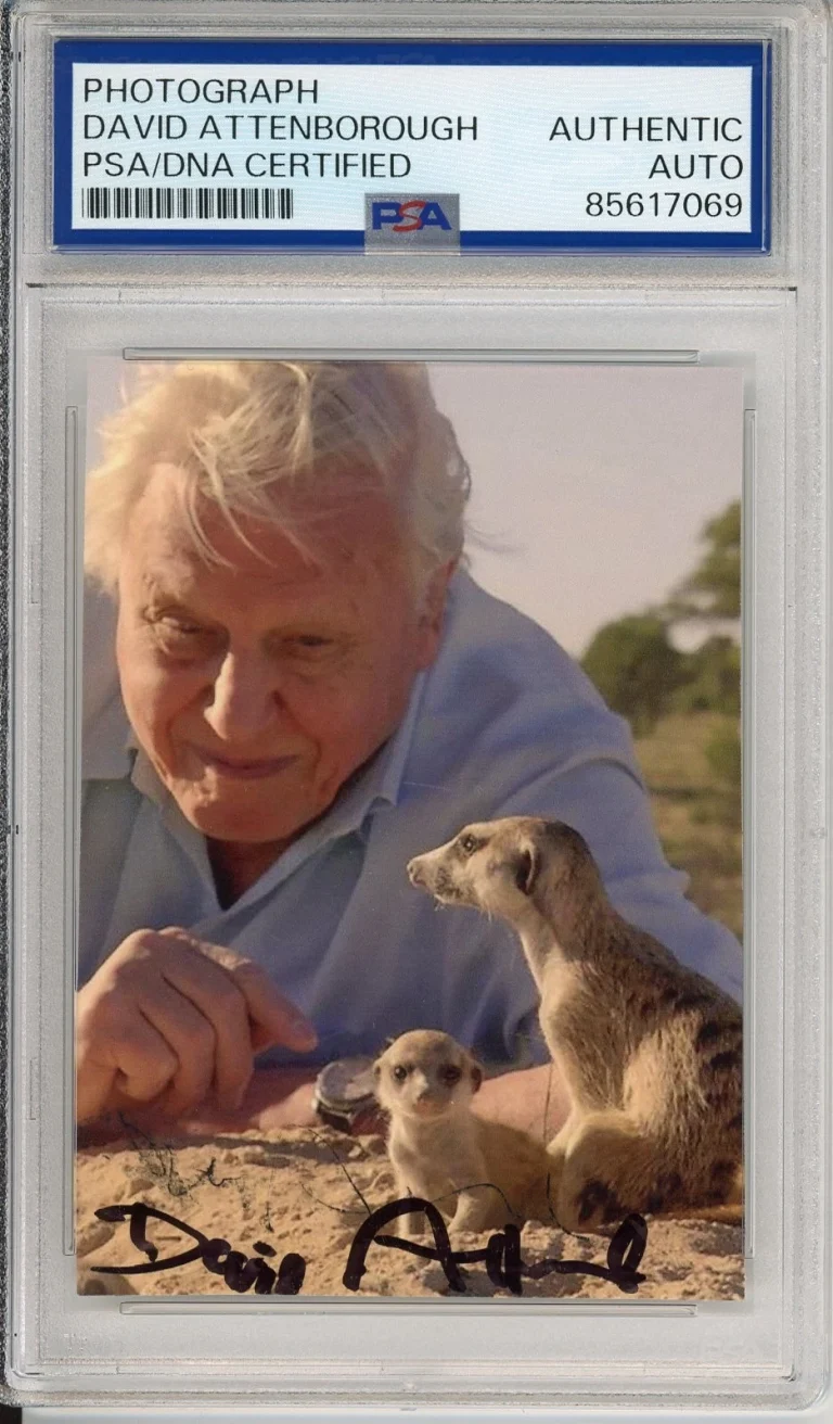 DAVID ATTENBOROUGH SIGNED PHOTOGRAPH AUTOGRAPH PSA DNA COA Planet Earth TV Show