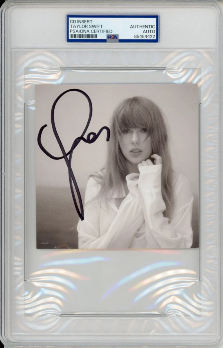 Signed TAYLOR SWIFT TTPD Tortured Poets Dept Photograph PSA DNA COA AUTOGRAPHED