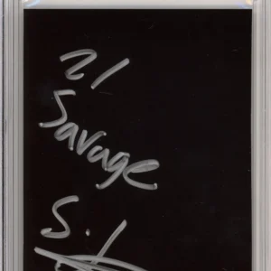 SIGNED 21 Savage ENtIRE Autograph Album Cut Signature Photograph PSA DNA COA