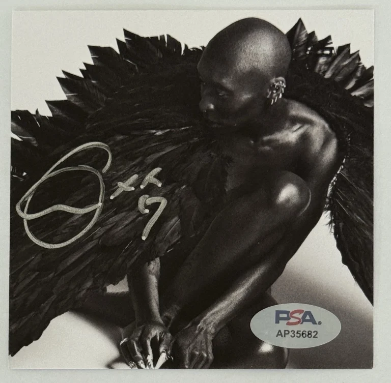Cynthia Erivo Signed Photograph Art Card & I Forgive You CD PSA DNA COA Wicked