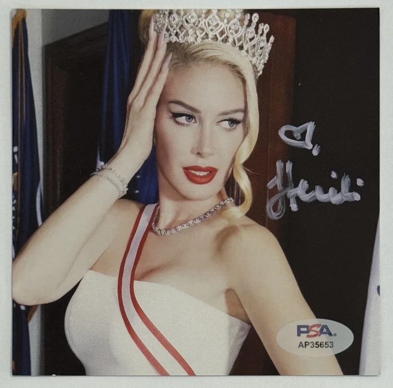 Heidi Montag Signed Photograph Cover Card & Heidiwood CD PSA DNA COA Certified
