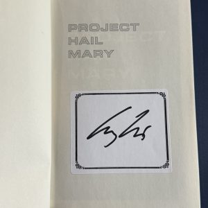 ANDY WEIR SIGNED PROJECT HAIL MARY BOOK 1st Edition AUTOGRAPHED RARE COA
