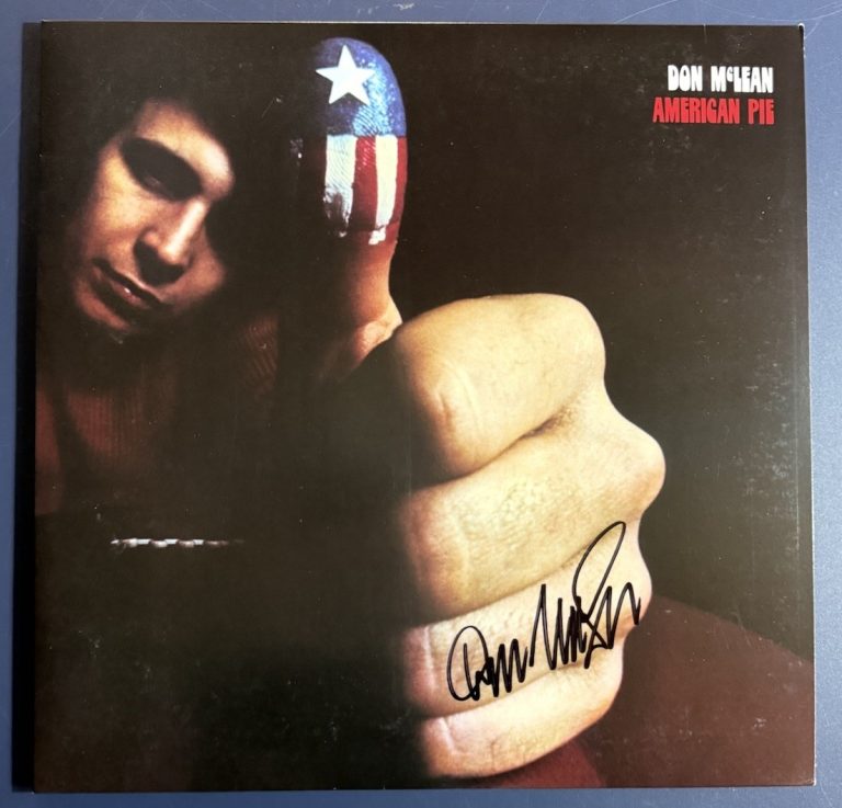 DON MCLEAN SIGNED AMERICAN PIE ALBUM VINYL AUTHENTIC AUTOGRAPH AUTHENTIC COA