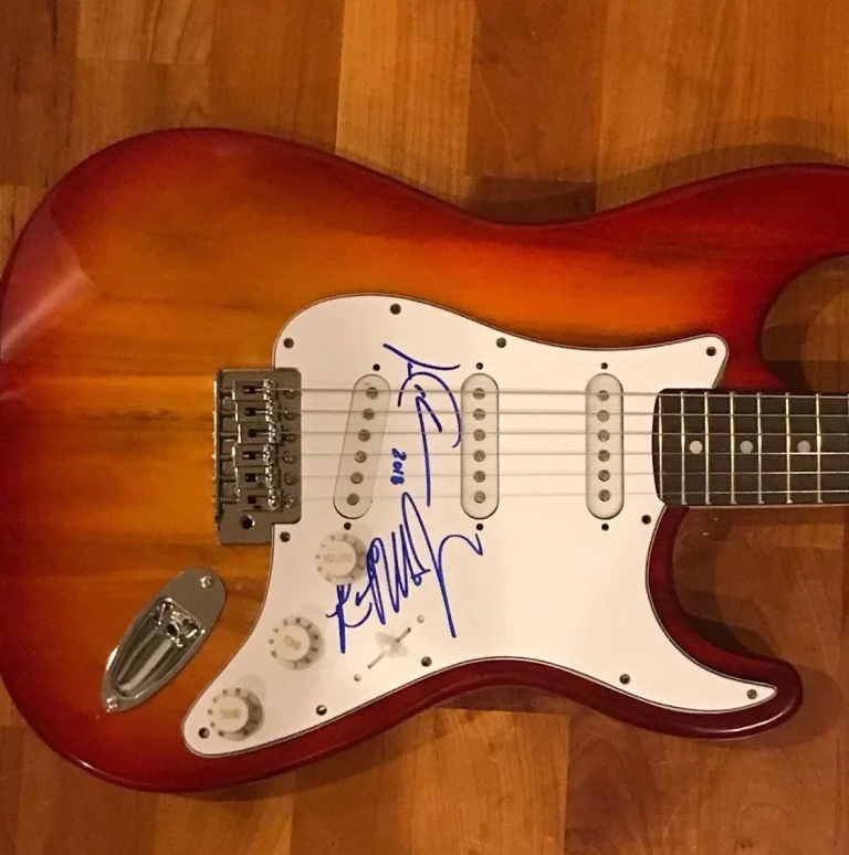 * JASON FALKNER & ROGER MANNING JR. * signed electric guitar * JELLYFISH * 3