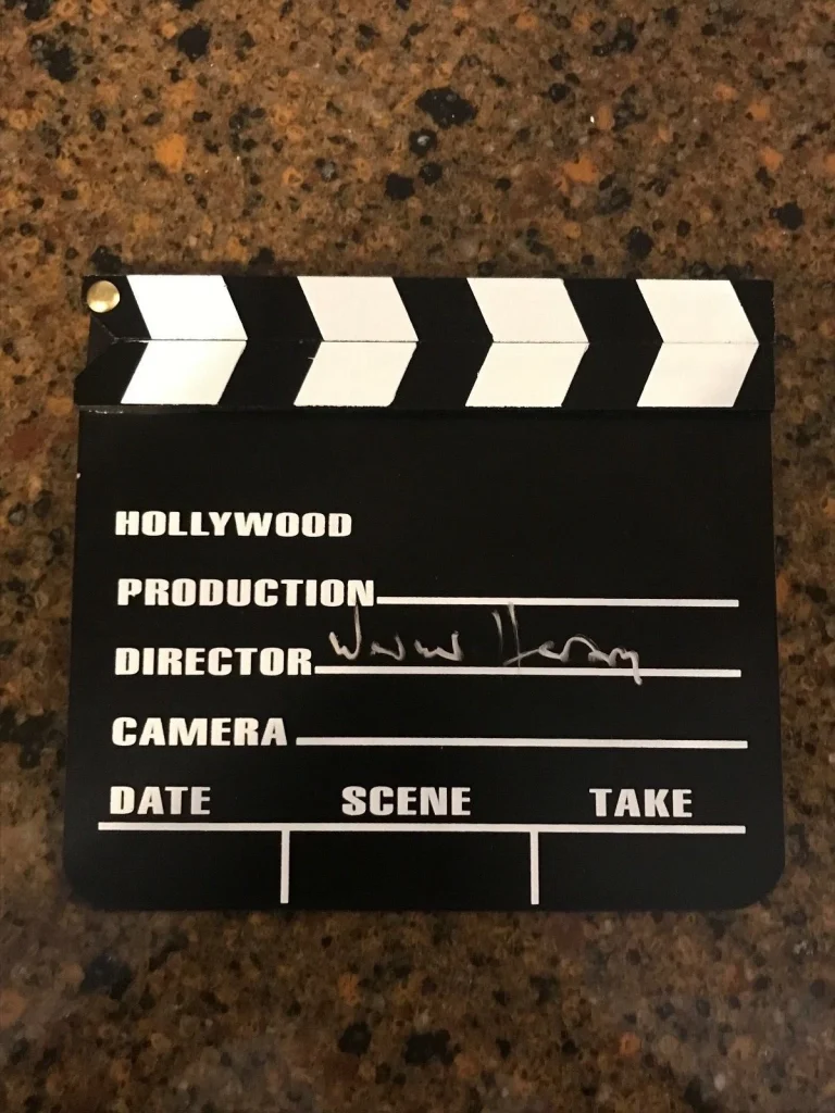 * WERNER HERZOG * signed director clapboard *  GRIZZLY MAN * EXACT PROOF * 2