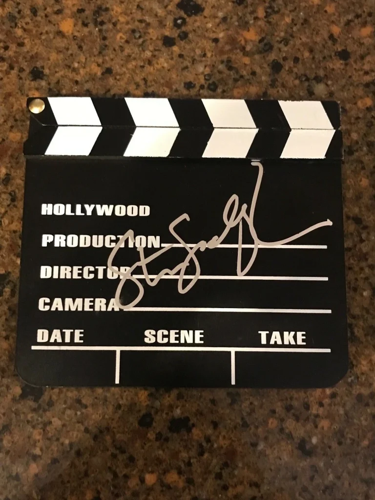 * STEVEN SODERBERGH * signed director clapboard * OCEAN'S ELEVEN * PROOF * 1