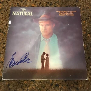 * GLENN CLOSE * signed vinyl album soundtrack * THE NATURAL * 1