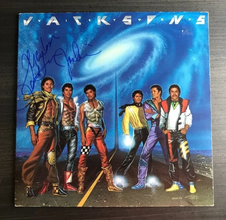* JACKSON'S * signed vinyl album * VICTORY * MARLON & JACKIE JACKSON * PROOF * 1