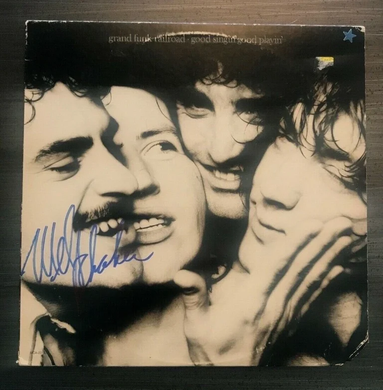 * MEL SCHACHER * signed vinyl record album * GRAND FUNK RAILROAD * PROOF * 2