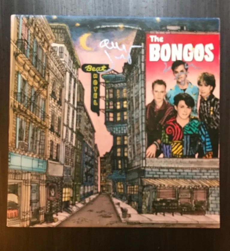* JAMES MASTRO * signed autographed vinyl album * THE BONGOS * BEAT HOTEL * 1