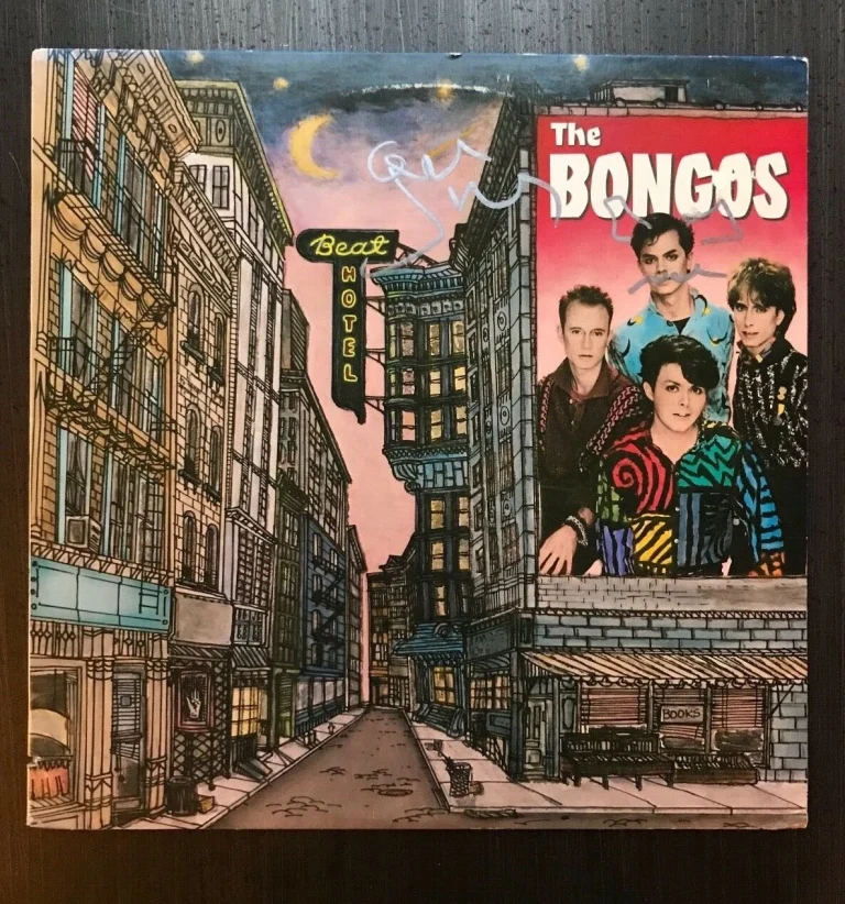 * JAMES MASTRO * signed autographed vinyl album * THE BONGOS * BEAT HOTEL * 3