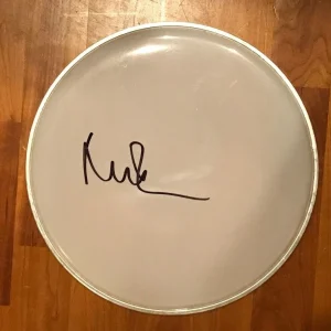 * NICK MASON * signed autographed 12" drumhead  * PINK FLOYD DRUMMER * 1