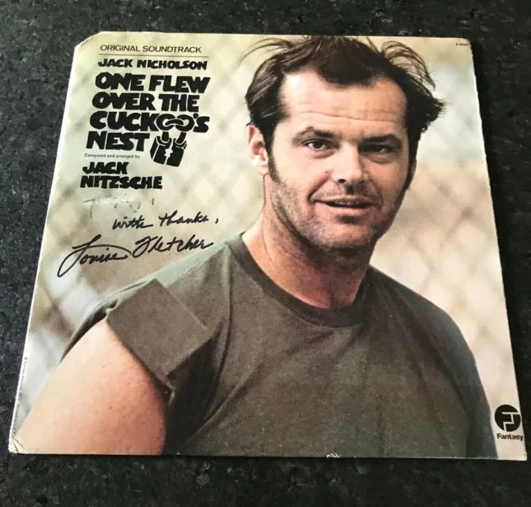 * LOUISE FLETCHER * SIGNED SOUNDTRACK ALBUM * ONE FLEW OVER THE CUCKOO”S NEST 3 COLLECTIBLE MEMORABILIA