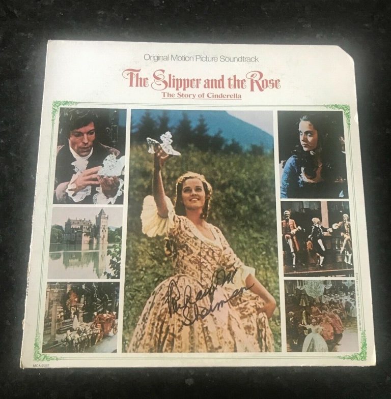 * RICHARD M. SHERMAN * signed soundtrack album * THE SLIPPER AND THE ROSE * 1