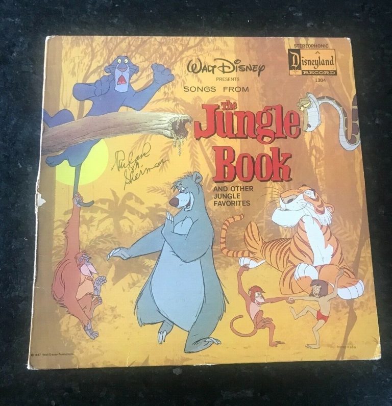 * RICHARD M. SHERMAN * signed soundtrack album * THE JUNGLE BOOK * COMPOSER * 1