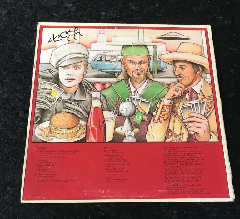 * TOM CONSTANTEN * signed vinyl album *GRATEFUL DEAD* SKELETON FROM THE CLOSET 2