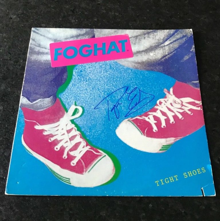 * ROGER EARL * signed vinyl album * TIGHT SHOES * FOGHAT * 1