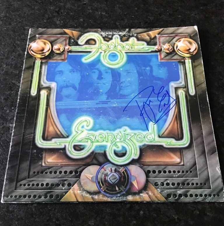 * ROGER EARL * signed vinyl album * ENERGIZED * FOGHAT DRUMMER * 1