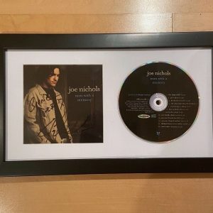 * JOE NICHOLS * signed framed CD * MAN WITH A MEMORY * 1