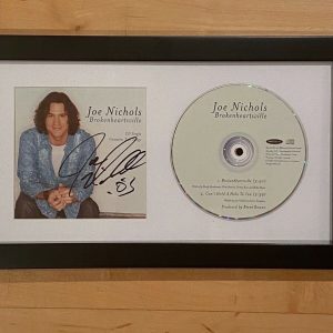 * JOE NICHOLS * signed framed CD * BROKENHEARTSVILLE * 1
